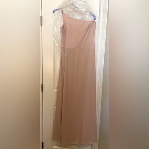 Show Me Your MuMu Shannon One Shoulder Dress, Blush Crisp, Size L